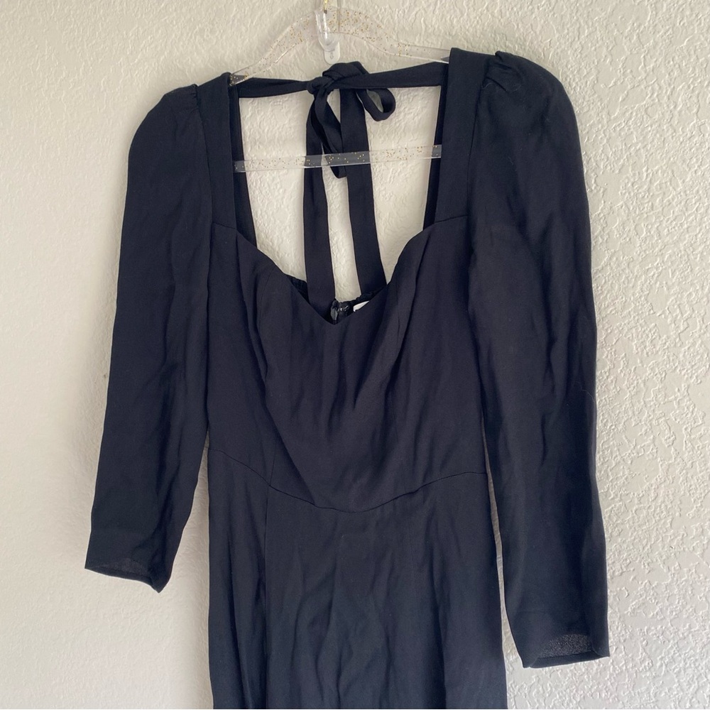 Reformation Mara Dress Black NEW - Picture 9 of 11